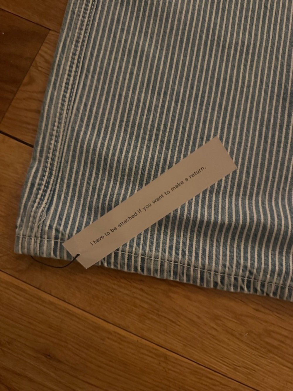 NWT Reformation Diego Mid Rise Baggy Utility Jeans in Island Stripe - Picture 7 of 13